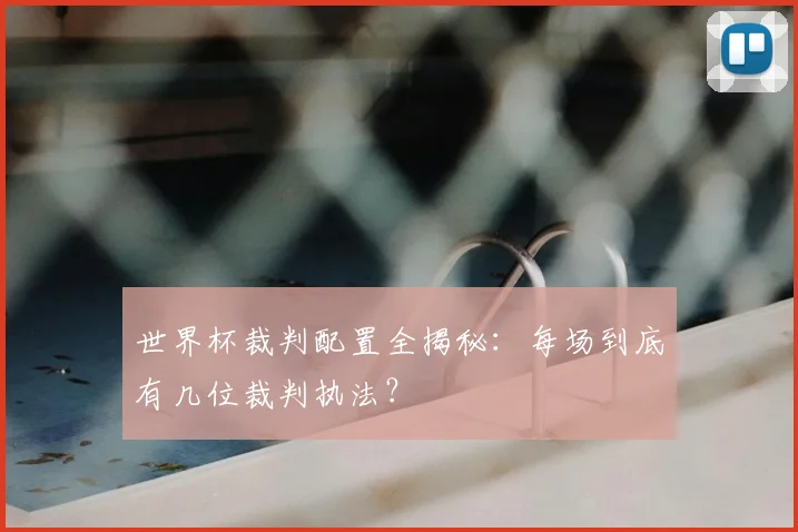 世界杯裁判配置全揭秘:每场到底有几位裁判执法?
